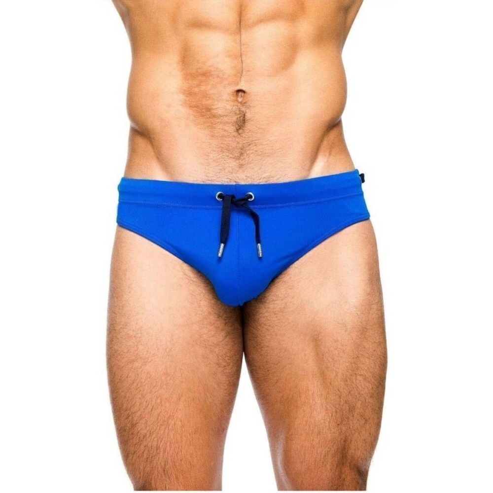 New PJ PAUL JONES Men's Swim Boxer Trunks Swimwear Bikini Briefs Pad Swim M
